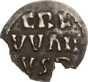 reverse: Salerno.  Guaiferio (861-880). Denaro