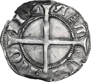 obverse: Verona.  Mastino II e Alberto II della Scala (1327-1351). Grosso aquilino da 20 denari