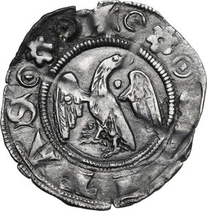 reverse: Verona.  Mastino II e Alberto II della Scala (1327-1351). Grosso aquilino da 20 denari