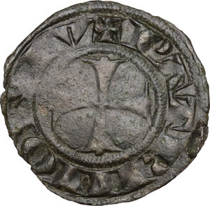 obverse: Viterbo.  Sede Vacante (1268-1271), Camerlengo Pietro di Montebruno. Denaro paparino