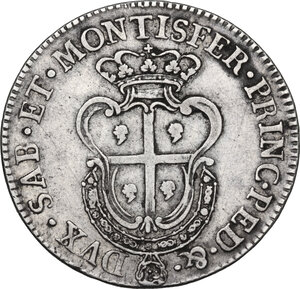 reverse: Carlo Emanuele III (1730-1773).. Mezzo scudo sardo 1771, Torino