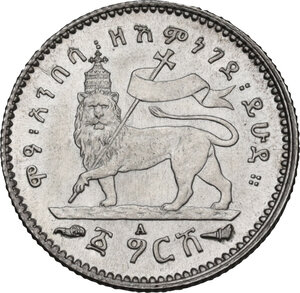 reverse: Ethiopia.  Menelik II (1889-1913). Gersh 1895EE (1903) A, Paris mint