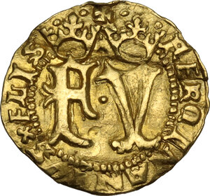 reverse: Spain.  Fernando and Isabel (1479-1504). Half ducato, Valencia mint