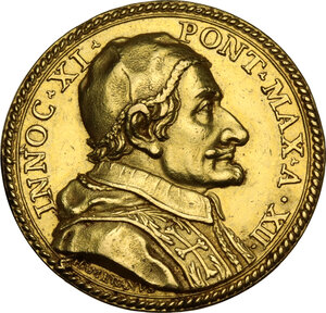 obverse: Innocenzo XI (1676-1689), Benedetto Odescalchi.. Medaglia A. XII per la Lavanda