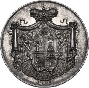 obverse: Sede Vacante (1922).. Medaglia 1922 emessa dal Maresciallo del Conclave Principe Ludovico Chigi