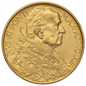 obverse: Roma. Pio XI (1922-1939). Da 100 lire 1934 anno XIII AV. Pagani 617. Rara. FDC  