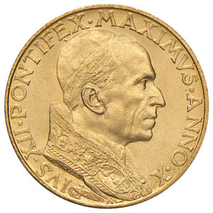 obverse: Roma. Pio XII (1939-1958). Da 100 lire 1948 anno X AV. Pagani 721. Rara. FDC 