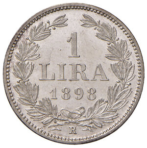 reverse: Repubblica di San Marino. I periodo: 1864-1938. Lira 1898 AG. Pagani 367. Rara. FDC 