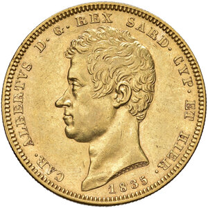 obverse: Savoia. Carlo Alberto (1831-1849). Da 100 lire 1835 (Torino) AV. Pagani 141. MIR 1043g. Migliore di BB 