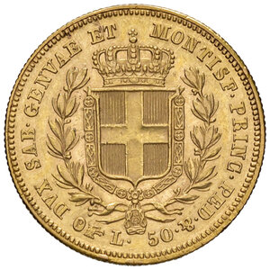 reverse: Savoia. Carlo Alberto (1831-1849). Da 50 lire 1836 (Torino) AV. Pagani 166. MIR 1044c. Molto rara. BB-SPL 