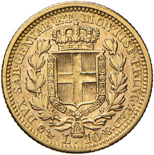 reverse: Savoia. Carlo Alberto (1831-1849). Da 10 lire 1833 (Genova) AV. Pagani 211. MIR 1046a. Molto rara. Buon BB 