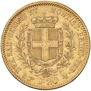 reverse: Savoia. Vittorio Emanuele II re di Sardegna (1849-1861). Da 20 lire 1860 (Torino) AV. Pagani 358. MIR 1055x.  Non comune. q.SPL 