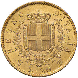 reverse: Savoia. Vittorio Emanuele II re d’Italia (1861-1878). Da 20 lire 1862 (Torino) AV. Pagani 456. MIR 1078c. q.FDC 