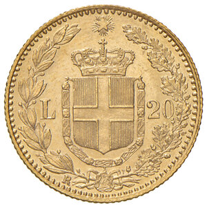 reverse: Savoia. Umberto I re d’Italia (1878-1900). Da 20 lire 1897 AV. Pagani 588. MIR 1098s. Rara. FDC 