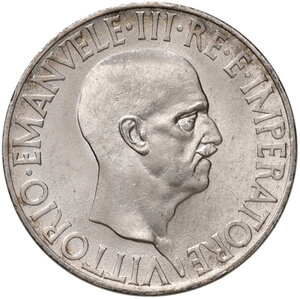 obverse: Savoia. Vittorio Emanuele III re d’Italia (1900-1946). Da 10 lire 1936/XIV AG. Pagani 691. MIR 1132a.  FDC 