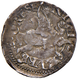 reverse: Urbino. Guidobaldo II della Rovere (1538-1574). Armellino AG gr. 1,08. CNI 136. Cavicchi 123. Migliore di BB  