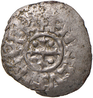 obverse: Venezia. Enrico III di Franconia (1039-1056). Denaro scodellato AG gr. 0,75. Paolucci 1. MEC12, 45 (Enrico III-IV). Molto raro. Tondello carente, BB