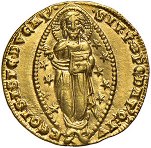 reverse: Venezia. Pietro Gradenigo (1289-1311). Ducato AV gr. 3,55. Paolucci 1. Raro. Fondi brillanti e migliore di SPL  