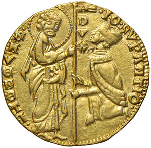 obverse: Venezia. Giovanni Soranzo (1312-1328). Ducato AV gr. 3,53. Paolucci 1. Molto raro. SPL  