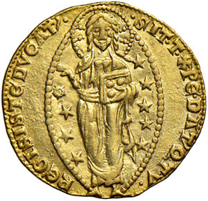 reverse: Venezia. Giovanni Soranzo (1312-1328). Ducato AV gr. 3,53. Paolucci 1. Molto raro. SPL  