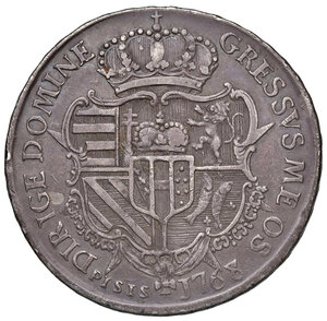 reverse: Firenze. Pietro Leopoldo di Lorena (1765-1790). Francescone 1768 AG gr. 27,19. Galeotti XII, 4/6. MIR 376/3. Patina di medagliere, BB