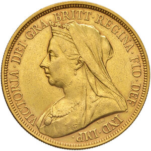 obverse: Regno Unito. Vittoria (1837-1901). Da 5 sovrane 1893 (Londra) AV gr. 39,96. Friedberg 394. Migliore di BB 