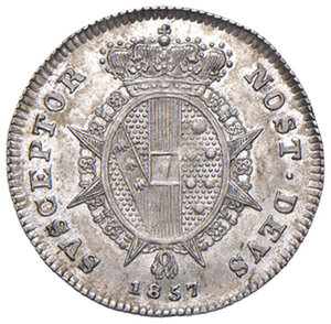 reverse: Firenze. Leopoldo II di Lorena (1824-1859). Mezzo paolo 1857 AG. Pagani 160. MIR 459/3. FDC 