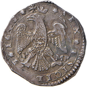 reverse: Messina. Filippo IV re di Spagna (1621-1665). Da 4 tarì 1643 (sigle IP-MP) AG gr. 10,51. Spahr 14. MIR 355/113. SPL 