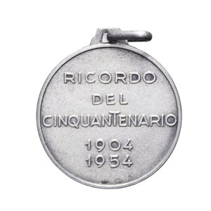 reverse: MEDAGLIA 1904-1954 BANCA POPOLARE FUSIGNANO AG. 12 GR. 30,5 MM. SPL