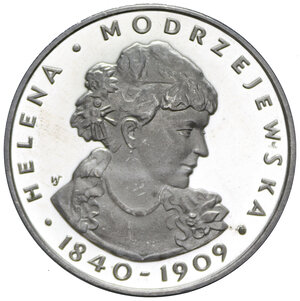 obverse: POLONIA 100 ZLOTY 1975 AG. 16,73 GR. PROOF