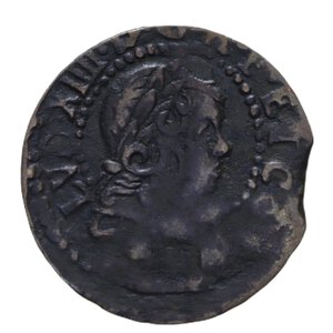 obverse: SPAGNA LUIGI XIV SIZAIN 1651 BARCELONA CU 3,49 GR. BB