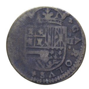 obverse: SPAGNA BARCELLONA CARLO III 2 REALES 1709 CU 4,37 GR. MB-BB