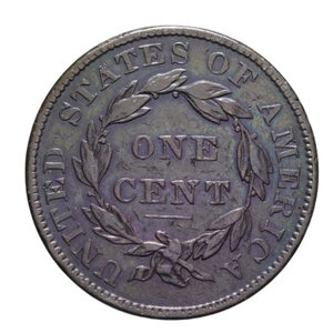 reverse: USA 1 CENT. 1837 LIBERTY HEAD CU 10,85 GR. BB