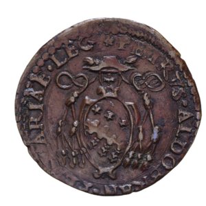 reverse: FERRARA CLEMENTE VIII (1592-1605) QUATTRINO 1599 R CU 2,70 GR. BB+