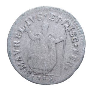 reverse: FERRARA CLEMENTE XI (1700-1721) 4 BAIOCCHI 1709 AN. IX MI 2,43 GR. qBB