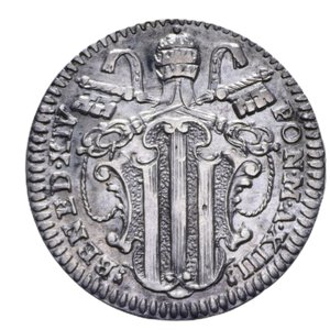 obverse: ROMA BENEDETTO XIV (1740-1768) GROSSO A. XIII AG. 1,26 GR. qSPL