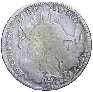 reverse: ROMA PIO VI (1775-1799) MEZZO SCUDO 1777 A. III AG. 12,70 GR. MB-BB