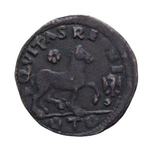 reverse: NAPOLI FERDINANDO I D ARAGONA (1458-1494) CAVALLO L AQUILA CU 1,89 GR. BB/BB+
