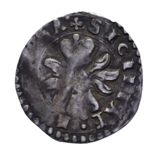 reverse: NAPOLI FILIPPO II (1554-1598) 1/2 CARLINO R AG. 1,32 GR. qBB