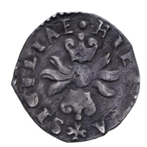 reverse: NAPOLI FILIPPO II (1554-1598) 1/2 CARLINO R AG. 1,32 GR. BB+