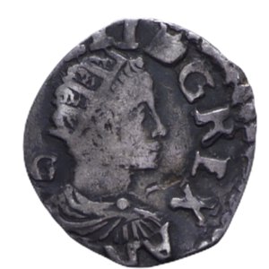obverse: NAPOLI FILIPPO II (1554-1598) 1/2 CARLINO R AG. 1,03 GR. qBB(TOSATO)