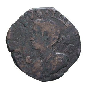 obverse: NAPOLI FILIPPO IV (1621-1665) 9 CAVALLI 1629 R CU 10,14 GR. qBB