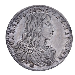 obverse: NAPOLI CARLO II (1665-1700) CARLINO 1684 AG. 2,78 GR. BB