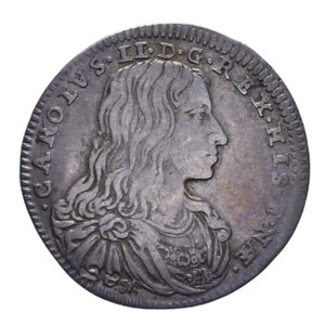 obverse: NAPOLI CARLO II (1665-1700) CARLINO 1684 AG. 2,75 GR. BB