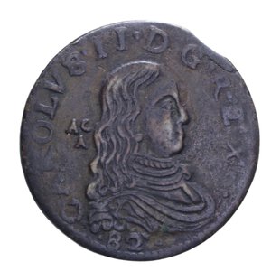 obverse: NAPOLI CARLO II (1665-1700) GRANO 1682 CU 8,22 GR. BB
