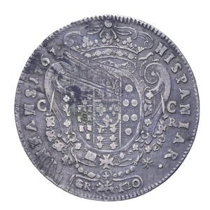 reverse: NAPOLI FERDINANDO IV (1759-1816) PIASTRA 120 GRANA 1767 2° TIPO R AG. 25,22 GR. qBB/BB