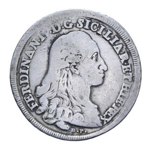 obverse: NAPOLI FERDINANDO IV (1759-1816) PIASTRA 120 GRANA 1787 6° TIPO AG. 26,90 GR. qBB/BB