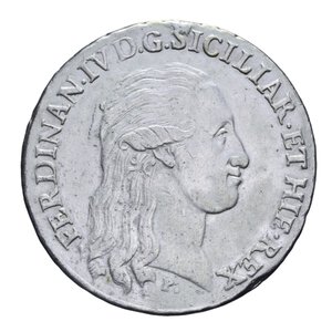obverse: NAPOLI FERDINANDO IV (1759-1816) PIASTRA 120 GRANA 1796 9° TIPO AG. 27,52 GR. BB+