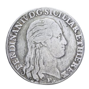obverse: NAPOLI FERDINANDO IV (1759-1816) PIASTRA 120 GRANA 1798 9° TIPO AG. 27,13 GR. qBB