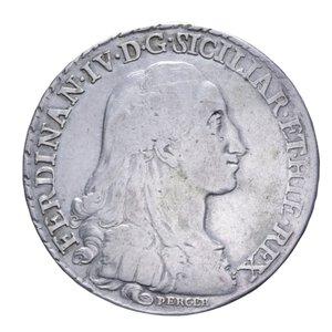 obverse: NAPOLI FERDINANDO IV (1759-1816) DUCATO 100 GRANA 1784 RR AG. 22,53 GR. qBB/BB (APPICCAGNOLO RIMOSSO)